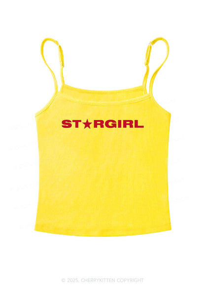 Red Stargirl Y2K Spaghetti Strap Cami Cherrykitten
