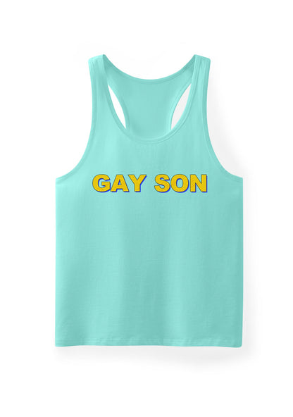 Gay Son Pride Y2K Men Racerback Tank Top Cherrykitten