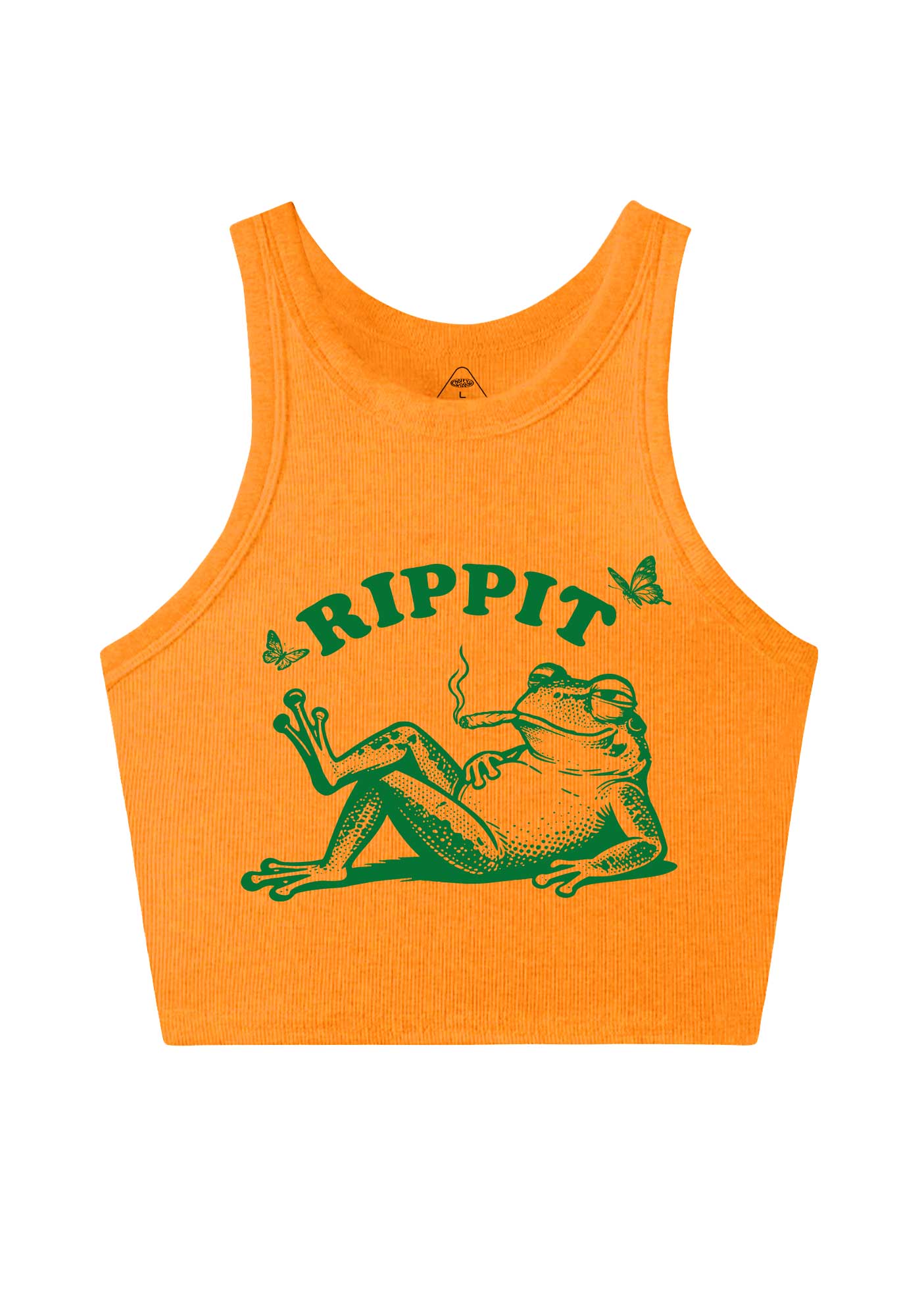 Rippit Frog Y2K Crop Tank Top Cherrykitten