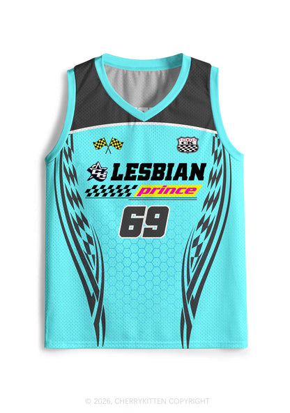 Blue Lesbian Prince Pride Y2K Sport Jersey Tank Cherrykitten