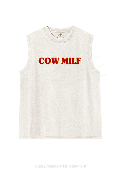 Cow Mxxf Y2K Washed Tank Cherrykitten