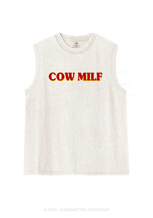 Cow Mxxf Y2K Washed Tank Cherrykitten