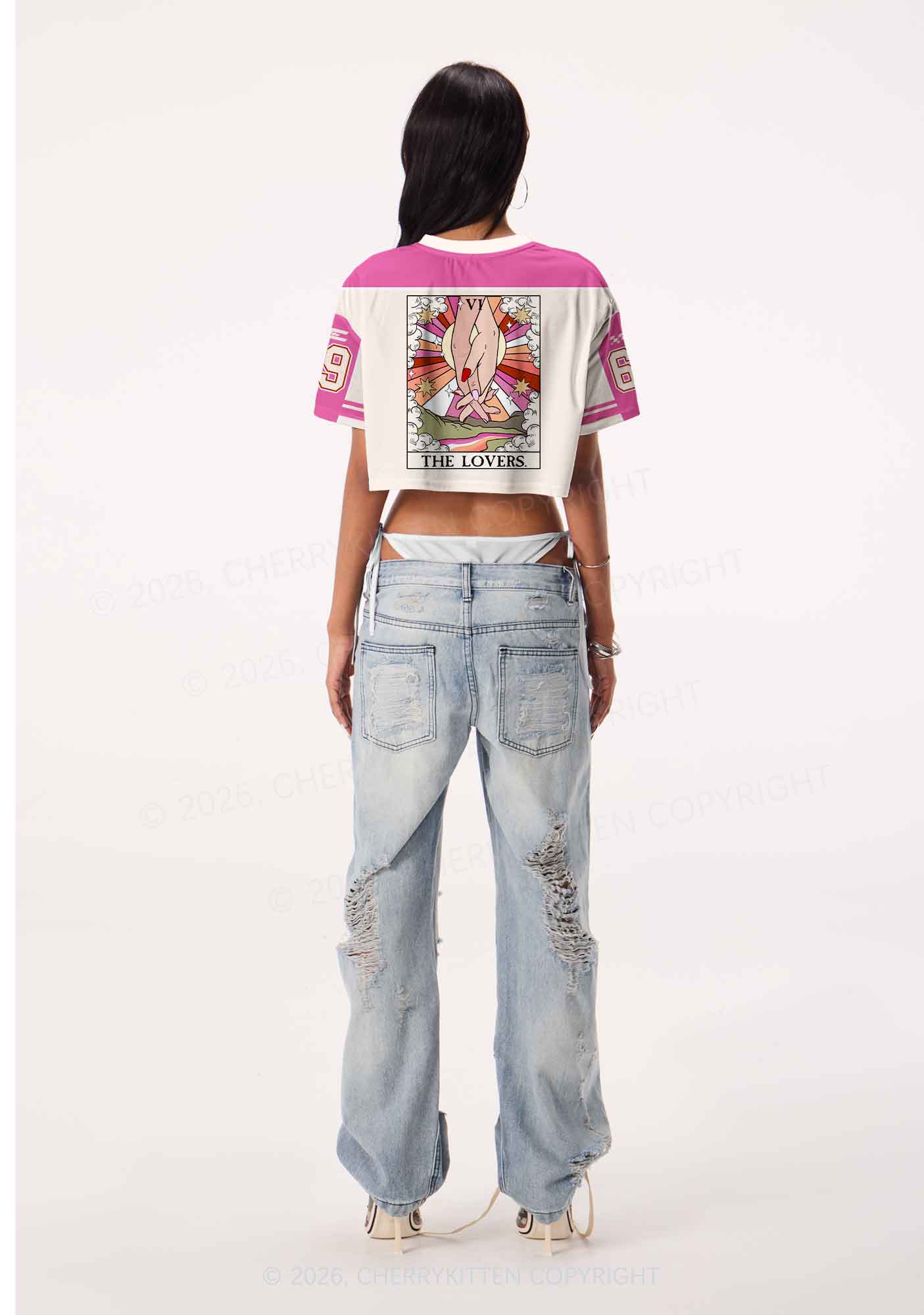 The Lovers Pride Y2K Crop Sport Jersey Shirts Cherrykitten