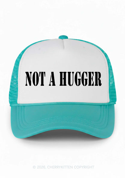 Not A Hugger Y2K Colorblock Trucker Hat Cherrykitten