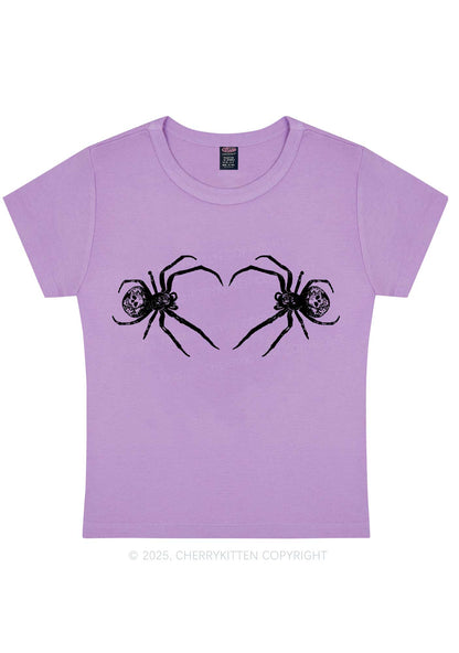 Skull Spider Y2K Baby Tee Cherrykitten