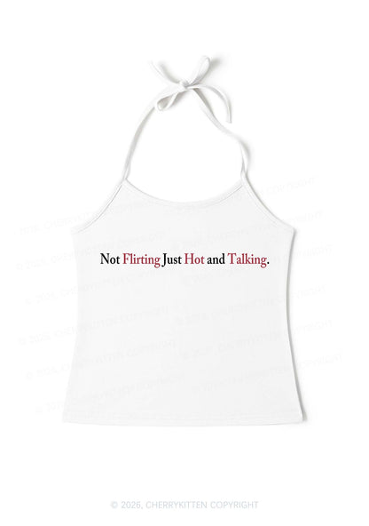 Just Hot And Talking Y2K Halter Neck Cami Cherrykitten