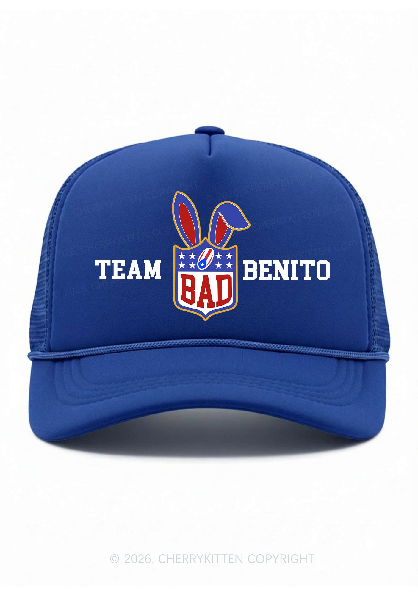 Pink Football Bunny Y2K Trucker Hat Cherrykitten