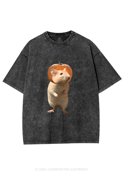 Halloween Silly Ratz Y2K Shirts Washed Tee Cherrykitten