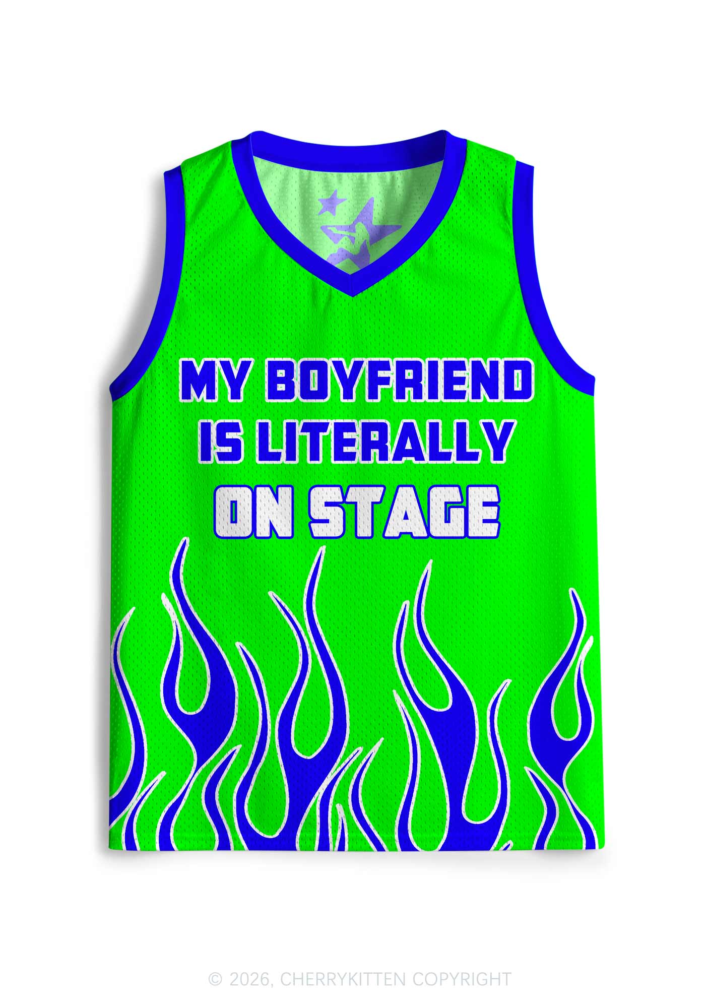 My BF Is Literally On Stage Y2K Sport Jersey Tank Cherrykitten