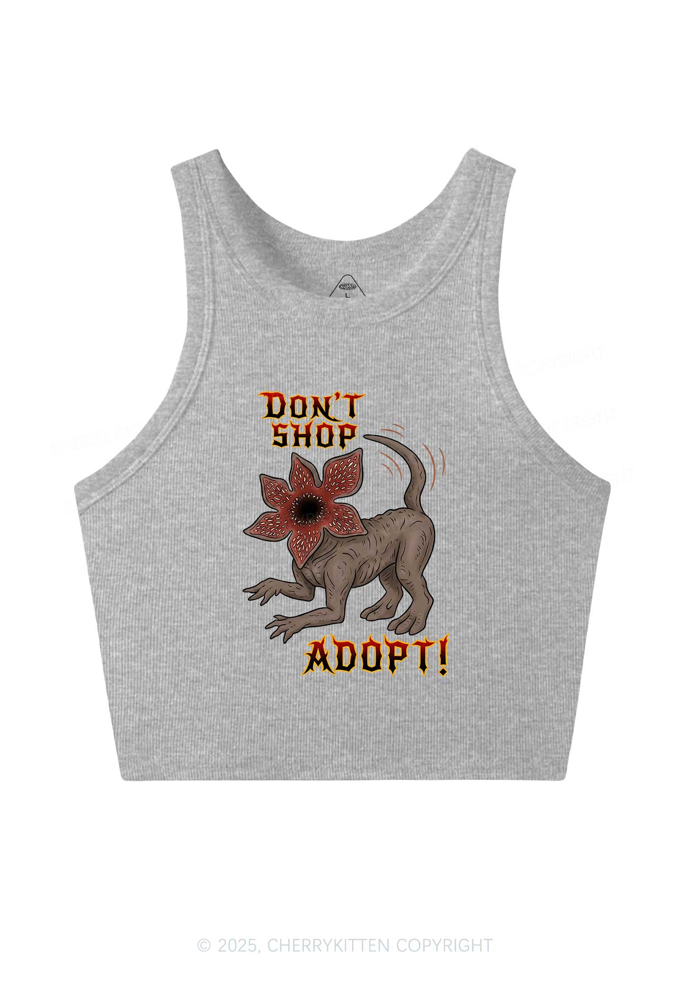 Dont Shop Adopt Y2K Crop Tank Top Cherrykitten