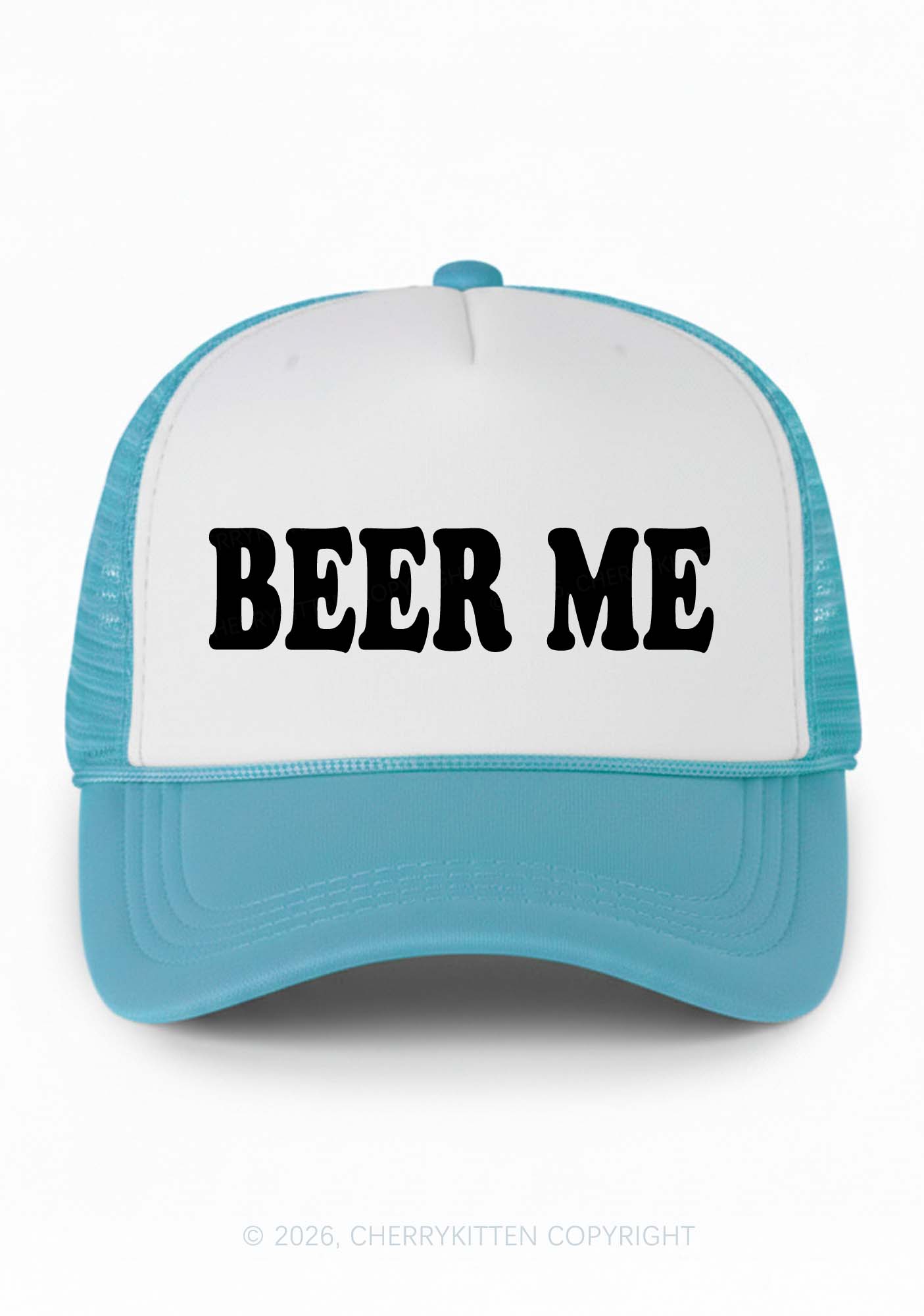 Beer Me Y2K Colorblock Trucker Hat Cherrykitten