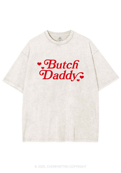 Butch Daddy Y2K Shirts Washed Tee Cherrykitten