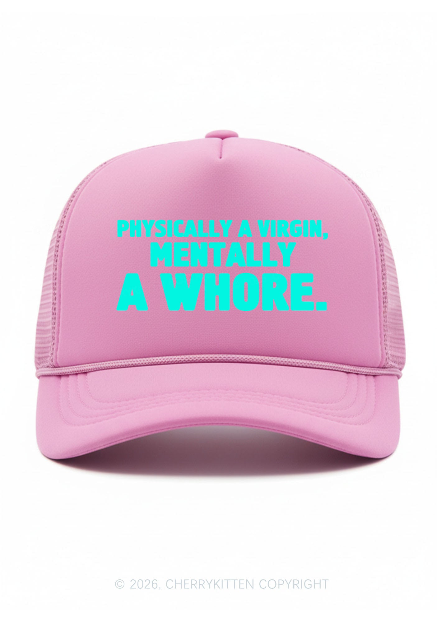 Mentally A Hore Y2K Trucker Hat Cherrykitten