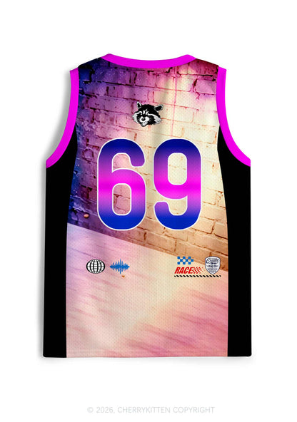 Club DJ Raccoon Y2K Sport Jersey Tank Cherrykitten