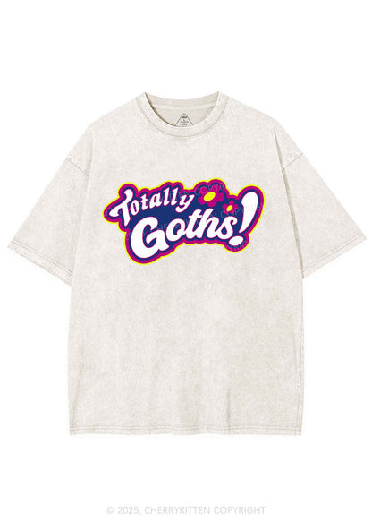 Totally Goths Y2K Shirts Washed Tee Cherrykitten