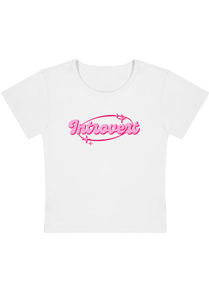 Curvy Introvert Universe Baby Tee