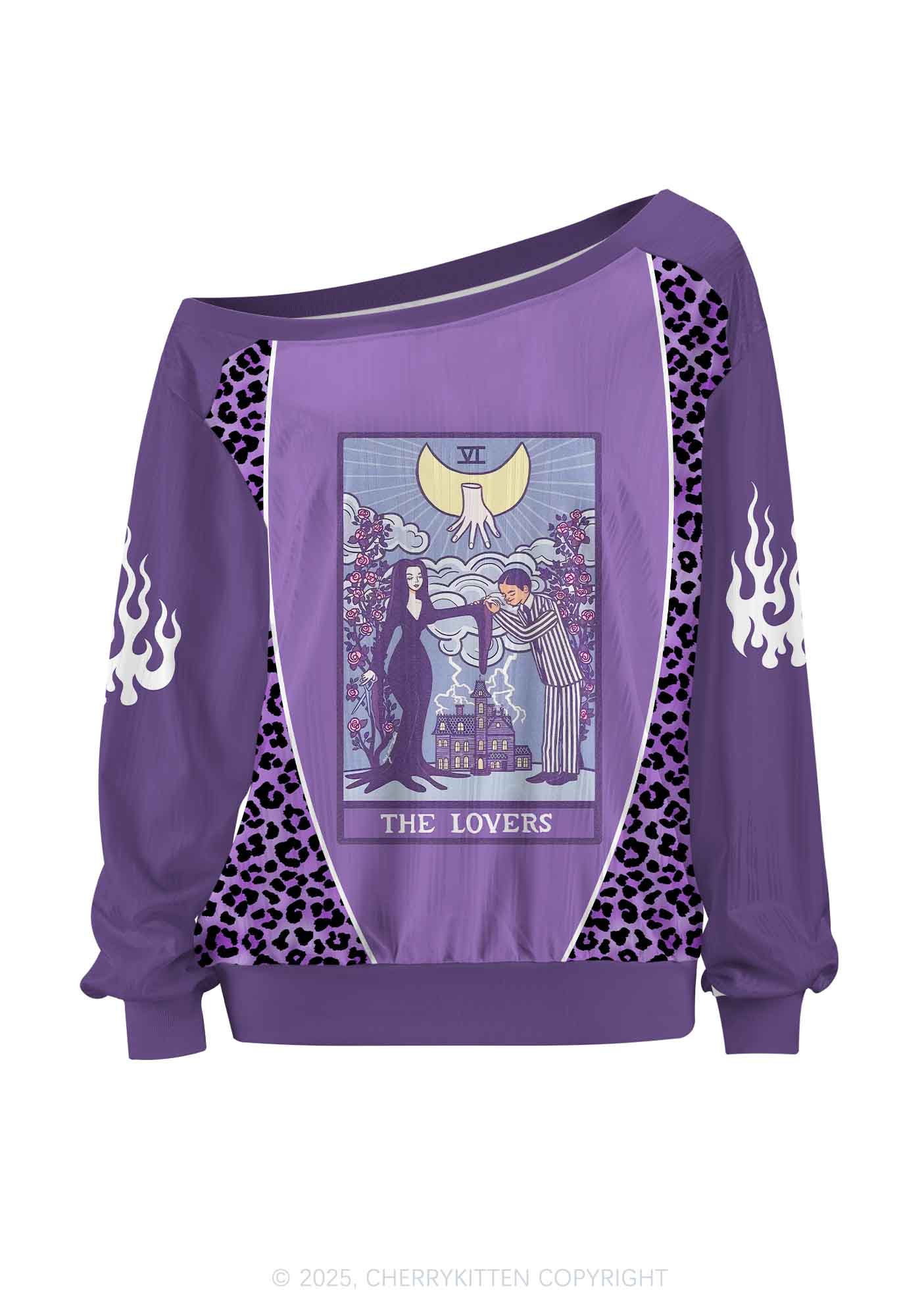 Custom Halloween The Lovers Y2K Off Shoulder Long Sleeve Sport Jersey Shirts Cherrykitten