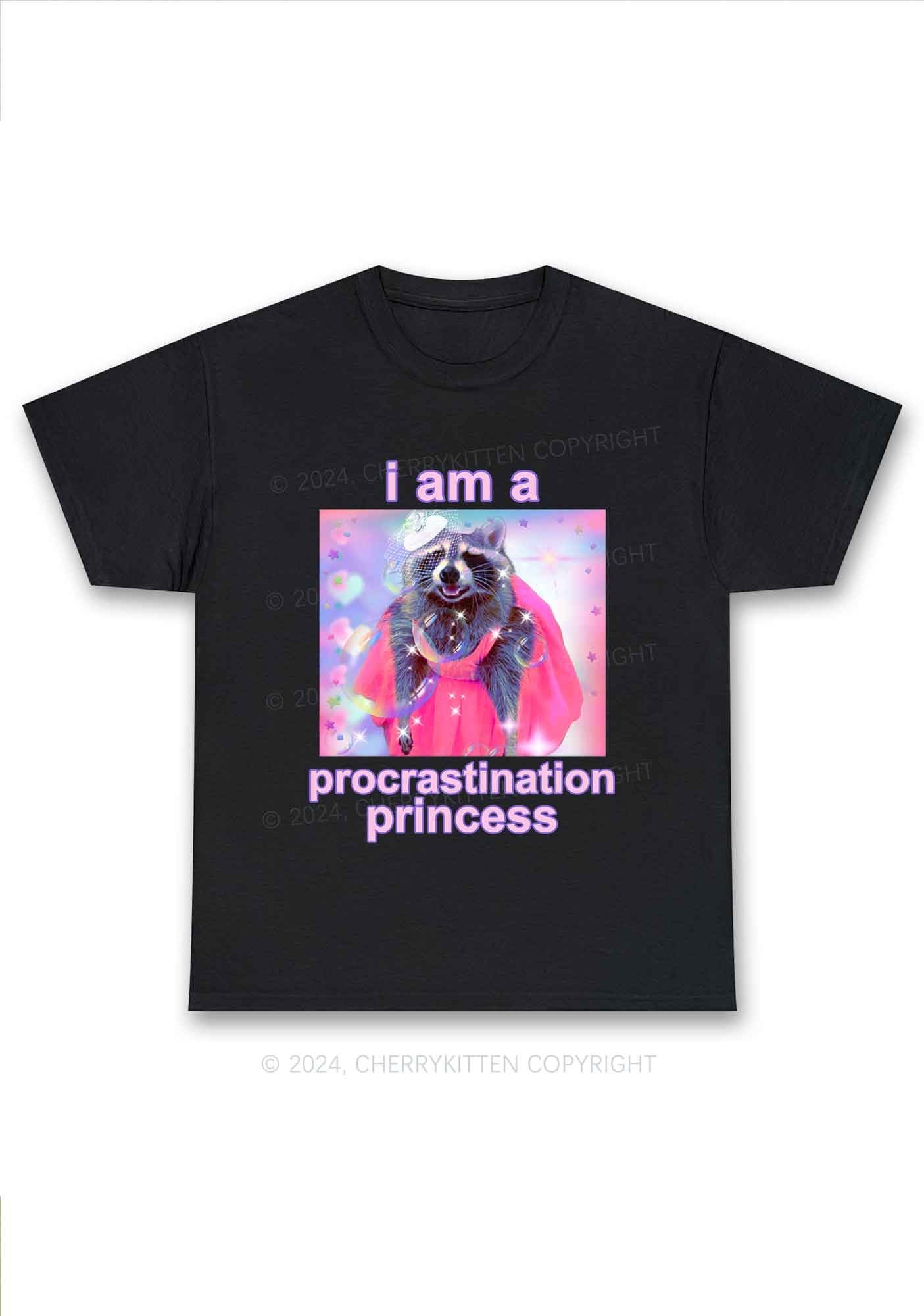 Procrastination Princess Y2K Chunky Shirt Cherrykitten