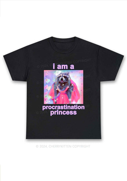 Procrastination Princess Y2K Chunky Shirt Cherrykitten