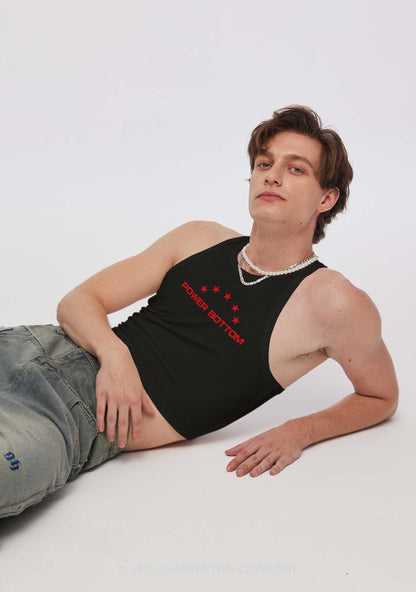 Power Bottom Pride Y2K Crop Tank Top Cherrykitten