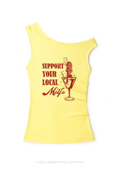 Your Local Mxxf Y2K Off Shoulder Tank Top Cherrykitten