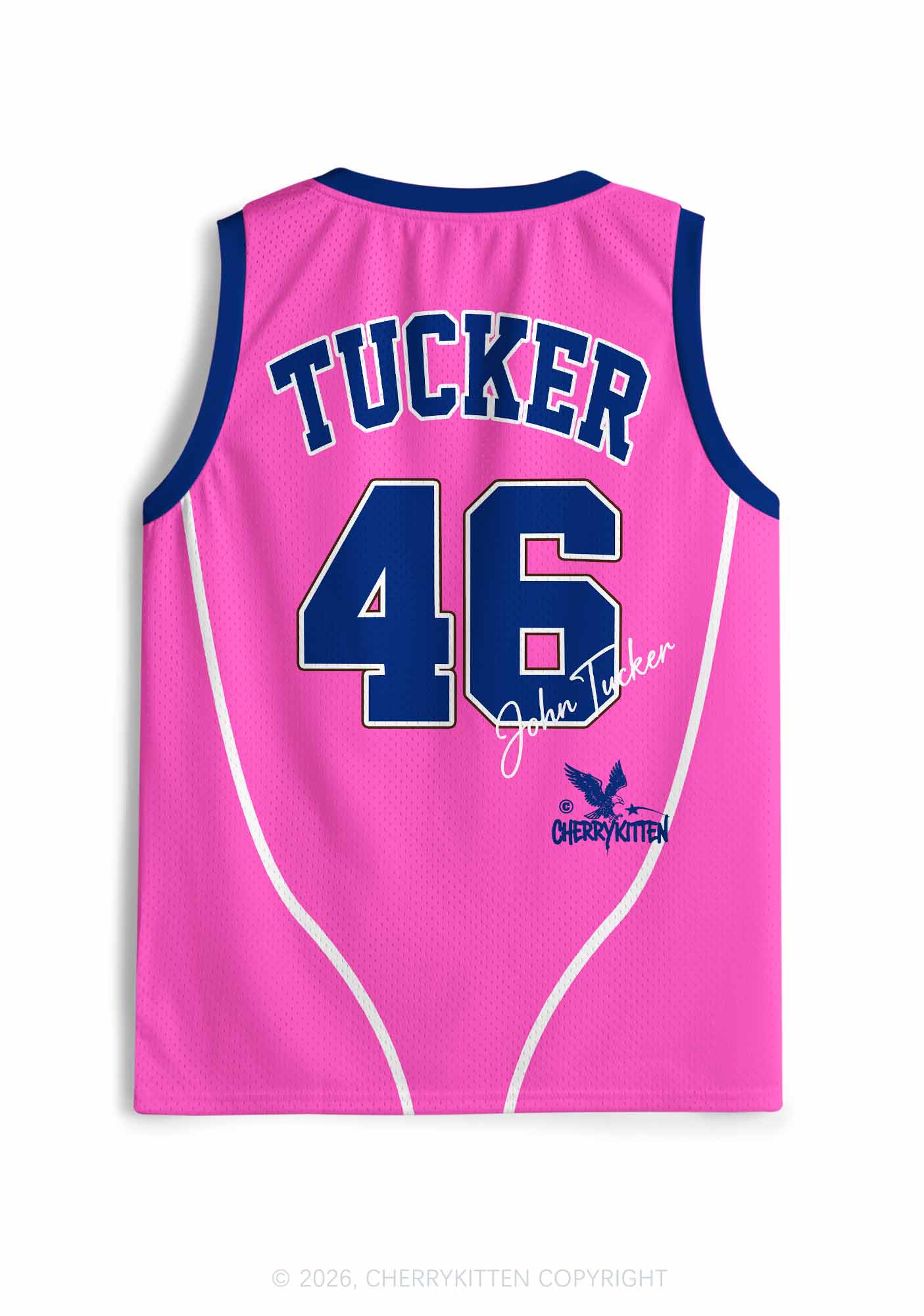 Pink Hockey Team JT Y2K Sport Jersey Tank Cherrykitten