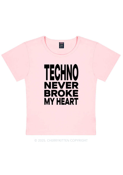 Techno Heart Y2K Baby Tee Cherrykitten