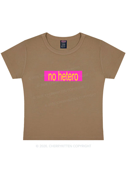 No Hetero Pride Y2K Baby Tee Cherrykitten