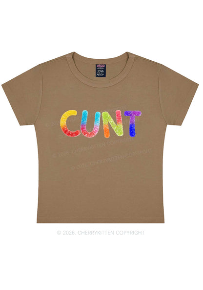 Rainbow Candy Cxxt Pride Y2K Baby Tee Cherrykitten