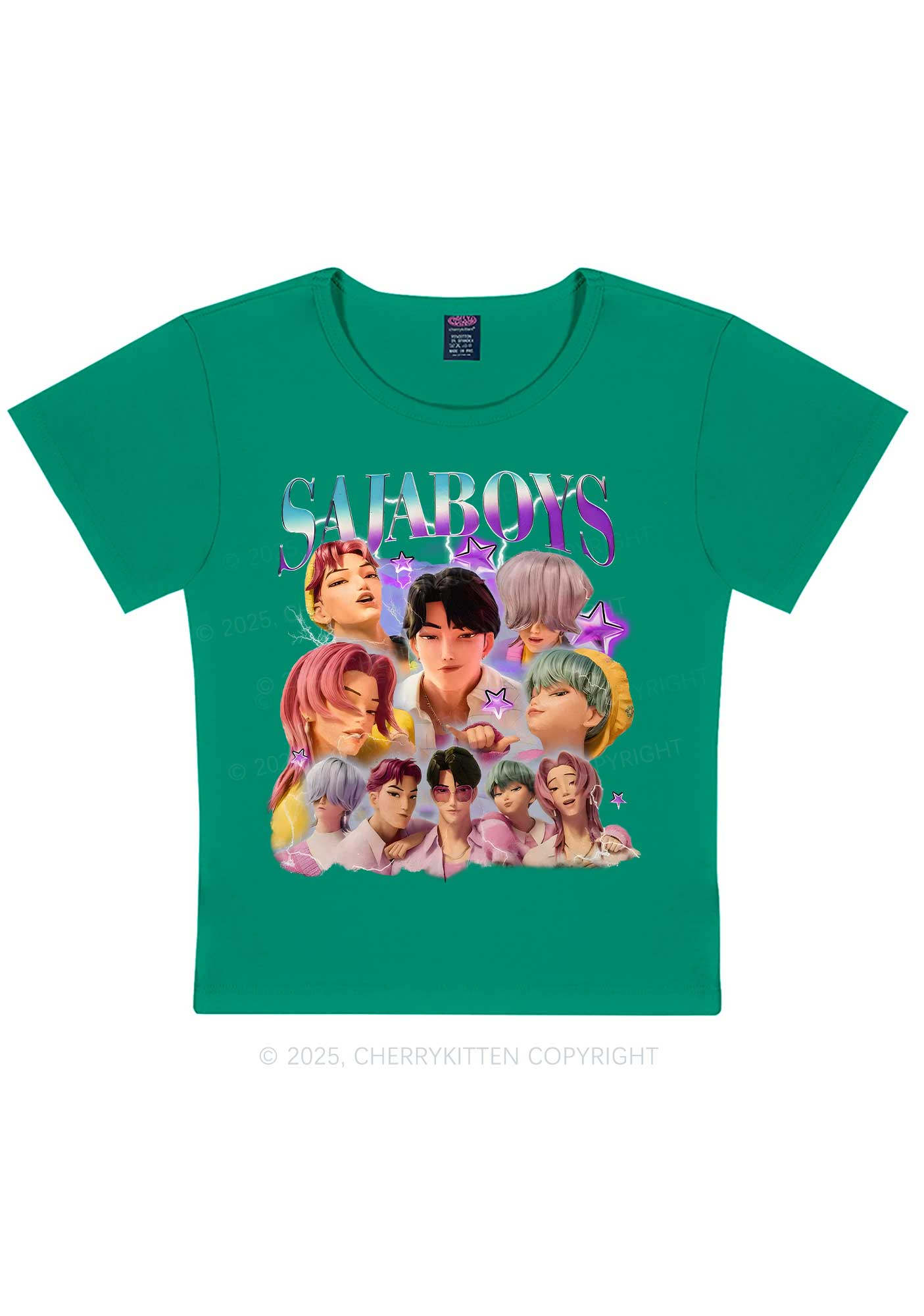 Kpop Boys Y2K Baby Tee Cherrykitten