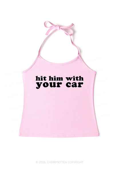 Hit Him Y2K Halter Neck Cami Cherrykitten