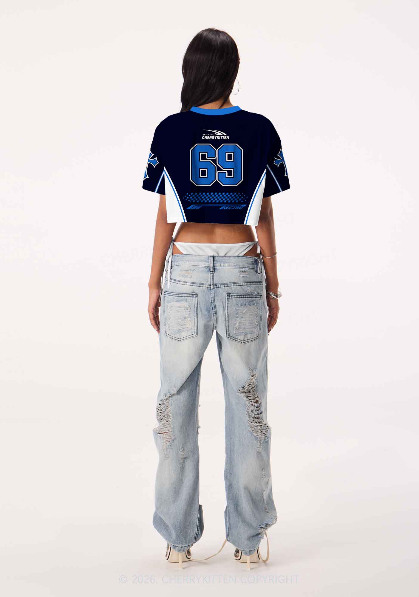 I Want To Feminine Masculine Pride Y2K Crop Sport Jersey Shirts Cherrykitten