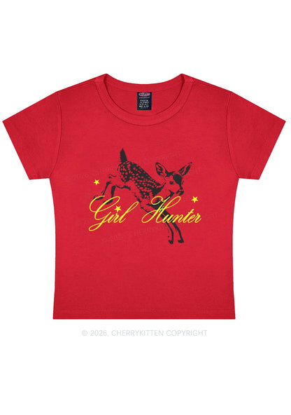 Girl Hunter Deer Pride Y2K Baby Tee Cherrykitten