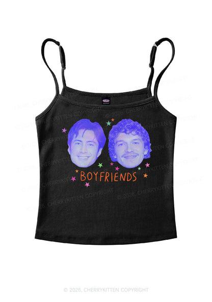 Neon Boyfriends Photo HR Y2K Spaghetti Strap Cami Cherrykitten