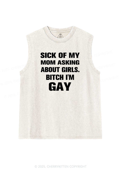 Bxxch Im Gay Pride Y2K Washed Muscle Tank Cherrykitten