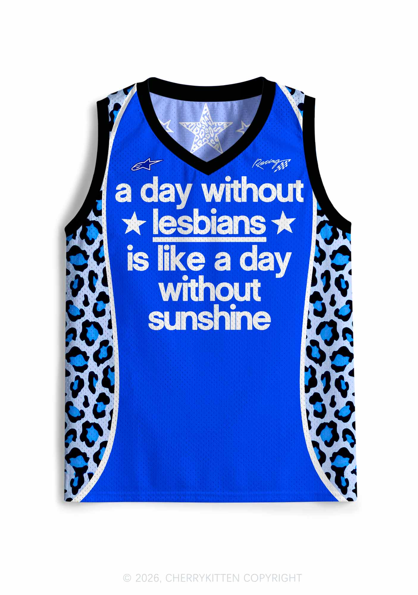A Day Without Lesbians Pride Y2K Sport Jersey Tank Cherrykitten