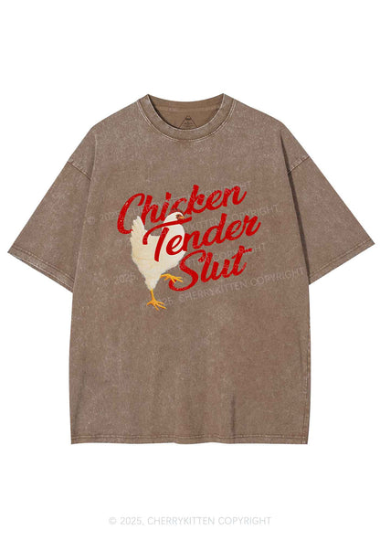 Chicken Tender Slxt Y2K Shirts Washed Tee Cherrykitten