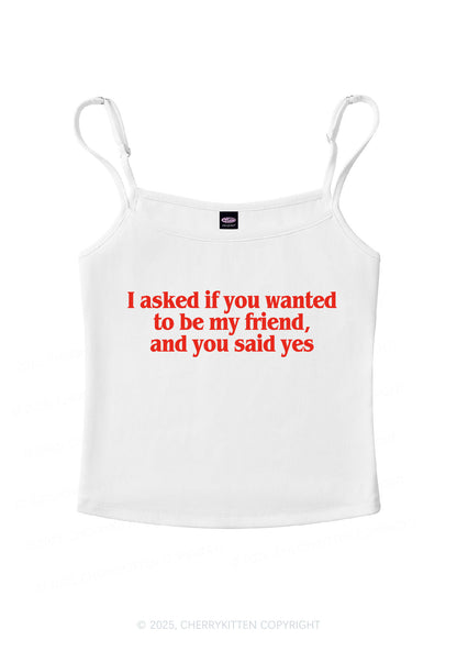Be My Friend Y2K Spaghetti Strap Cami Cherrykitten