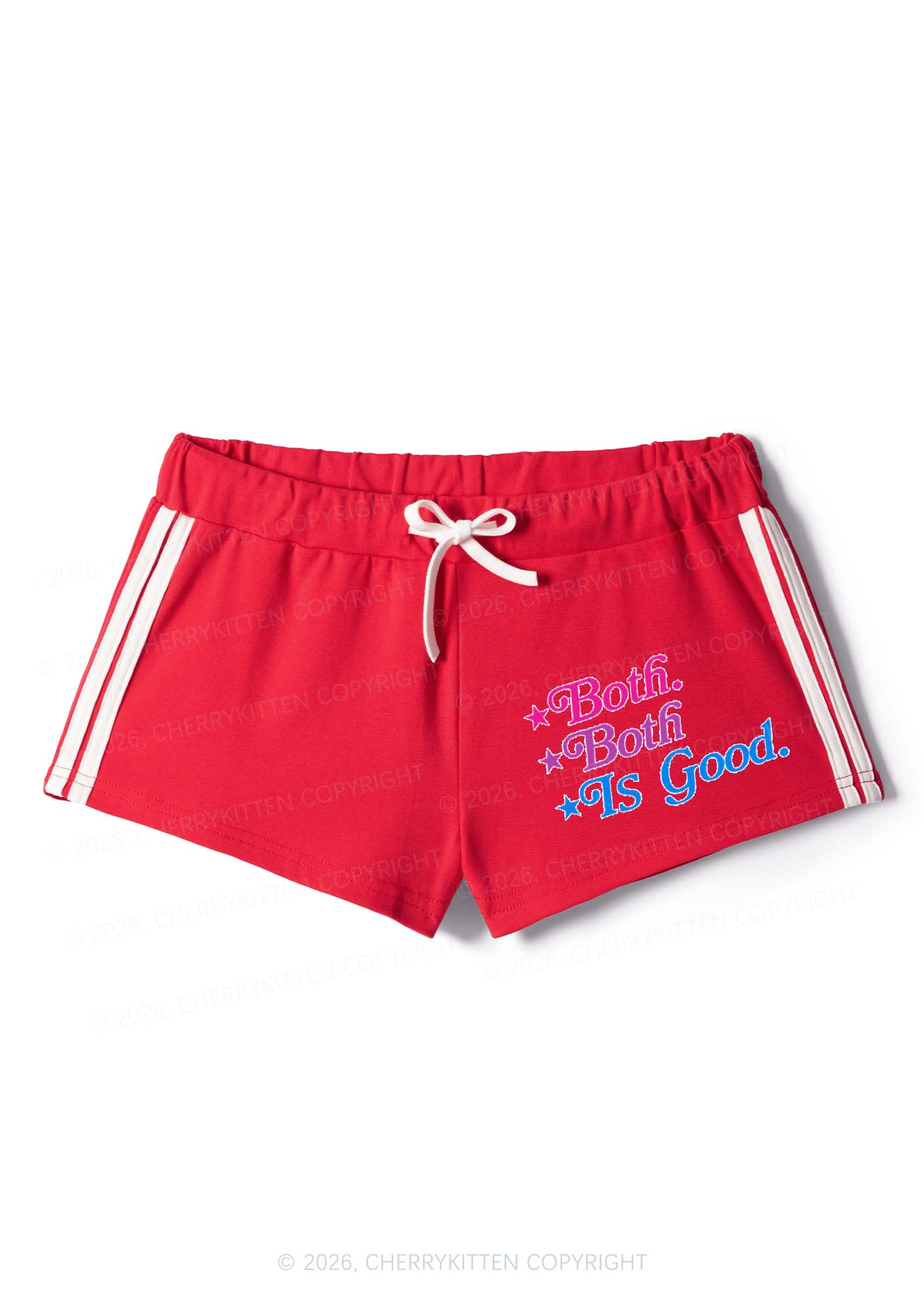 Both Is Good Pride Y2K Drawstring Mini Shorts Cherrykitten