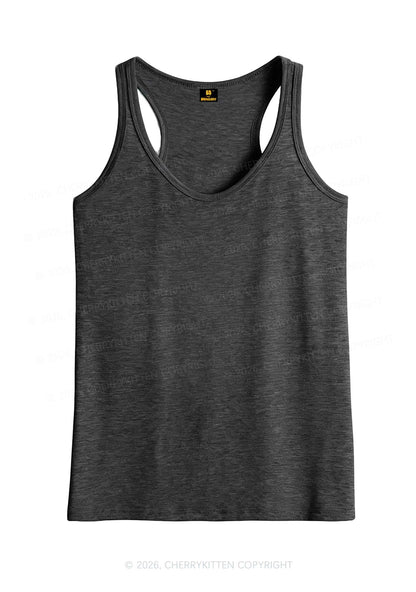 Plain Y2K Classic Tanks Cherrykitten