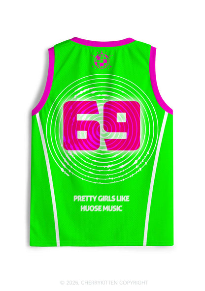 Pretty Girls Like House Music Y2K Sport Jersey Tank Cherrykitten
