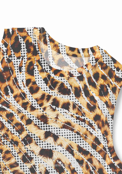 Wild Dots Y2K Mesh Muscle Tank Cherrykitten