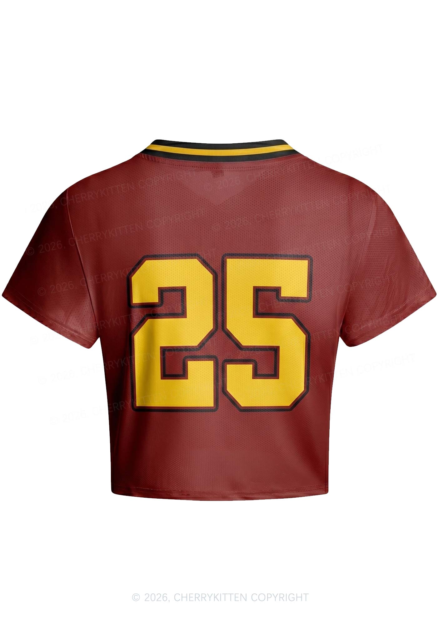 From Hell With Love Y2K Crop Football Jersey Shirts Cherrykitten