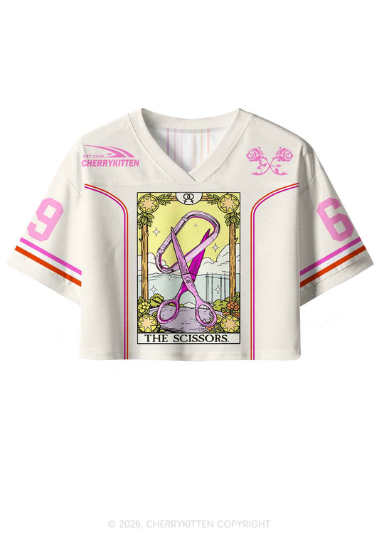 Scissors And Carabiner Pride Y2K Crop Sport Jersey Shirts Cherrykitten
