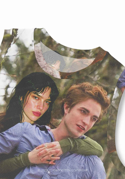 Custom Face Y2K Mesh Muscle Tank Cherrykitten