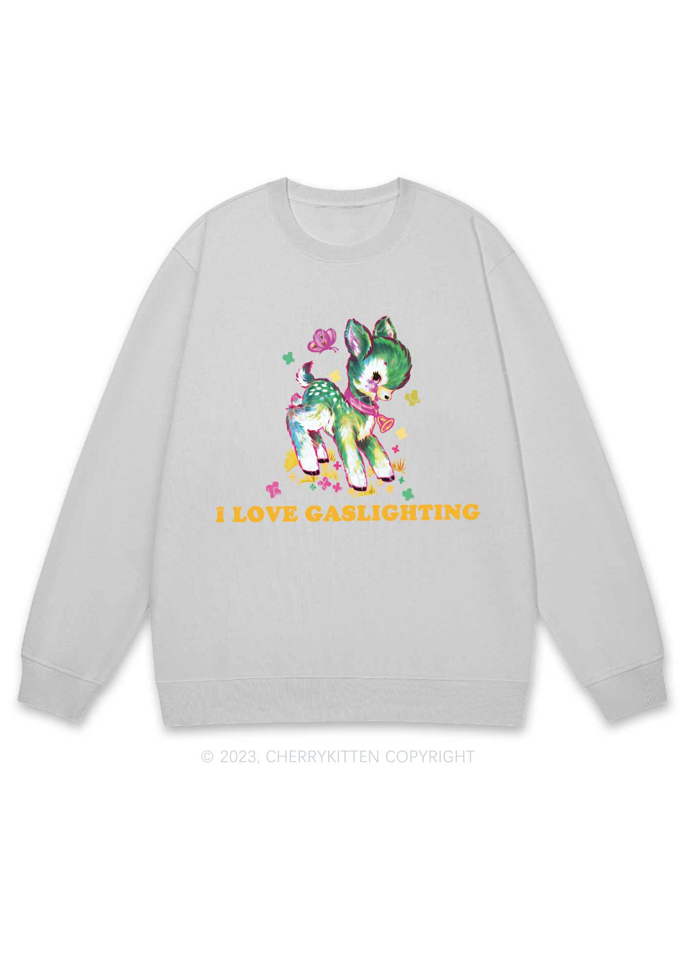 I Love Gaslighting Y2K Sweatshirt Cherrykitten