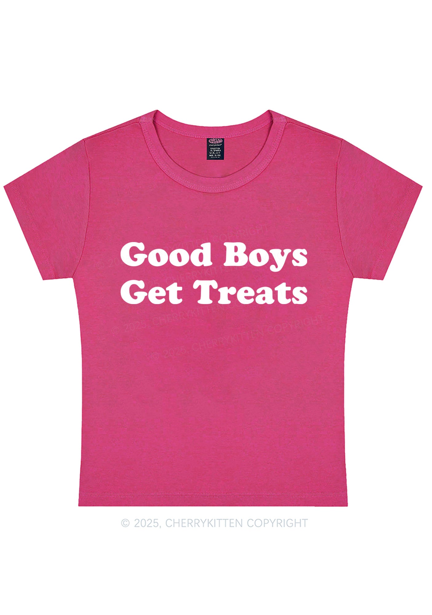Good Boys Get Treats Y2K Baby Tee Cherrykitten