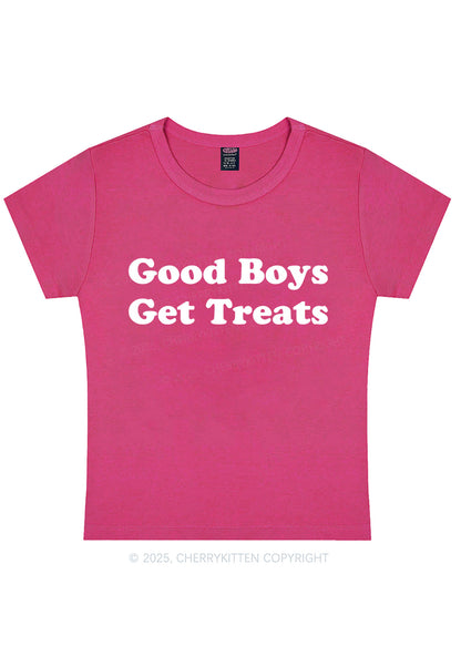Good Boys Get Treats Y2K Baby Tee Cherrykitten