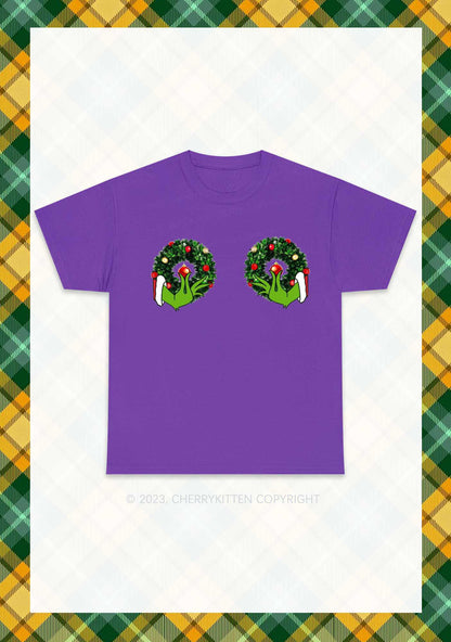 Christmas Wreath Chunky Shirt Cherrykitten