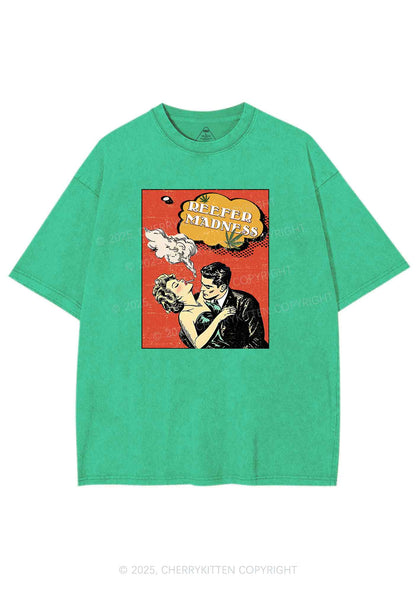 Smoke Madness Y2K Shirts Washed Tee Cherrykitten